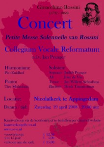 poster Lenteconcert 2008