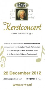 poster Kerstconcert 2012